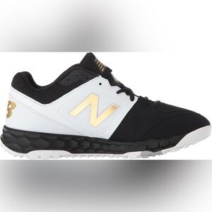 NWT New Balance Fresh Foam VELO 1 Turf Trainer Softball Golf B&W Gold US 9.5